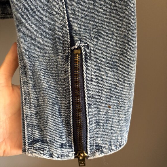 80s Acid Washed Crop Denim Jacket - Picture 10 of 16